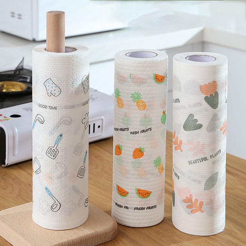 Reusable Kitchen Cleaning Cloths – 50 Sheets Per Roll