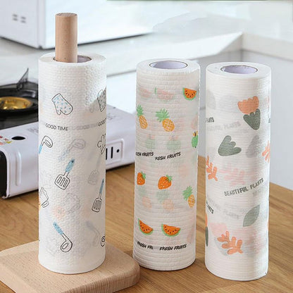 Reusable Kitchen Cleaning Cloths – 50 Sheets Per Roll